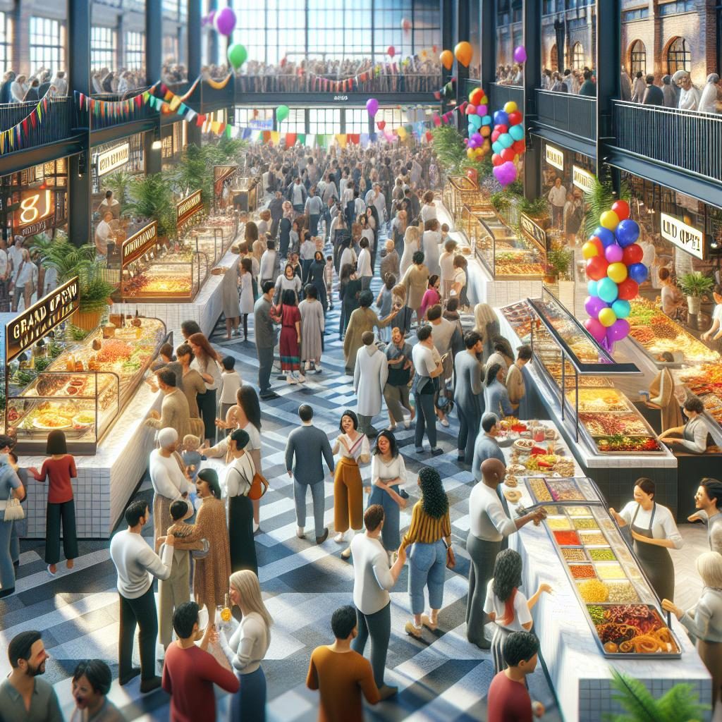 "Food Hall Grand Opening"