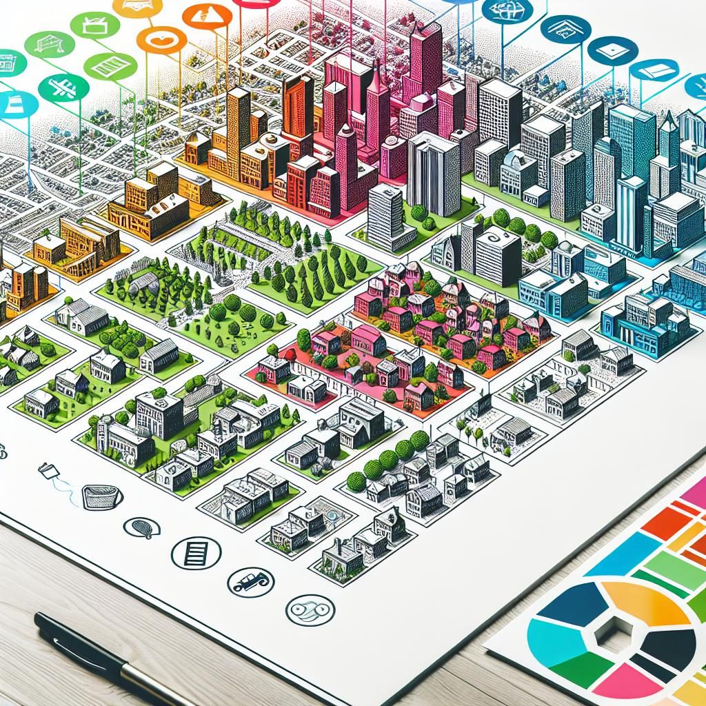 City zoning regulations illustration.