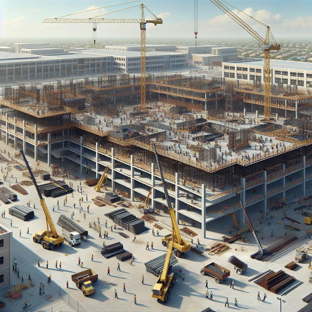 "Modern school under construction"