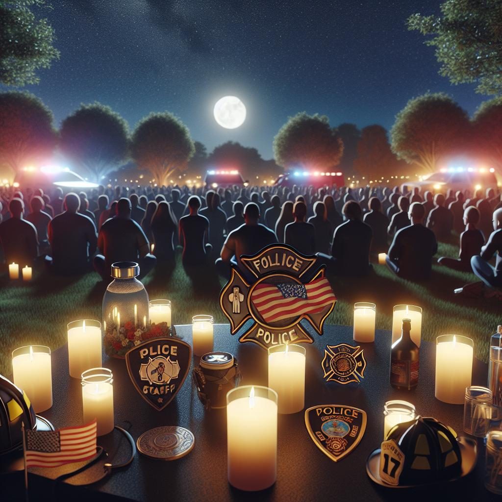 First responder tribute vigil