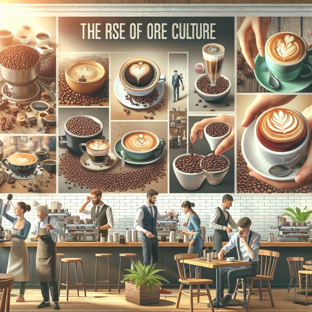 Coffee culture rise illustration