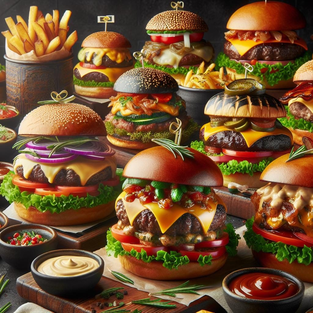 Burgers from top restaurants.