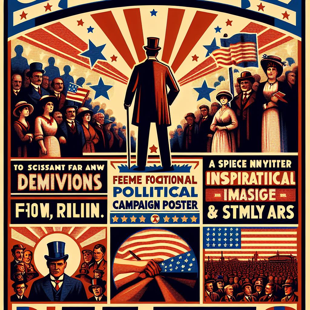 Campaign poster tribute design.