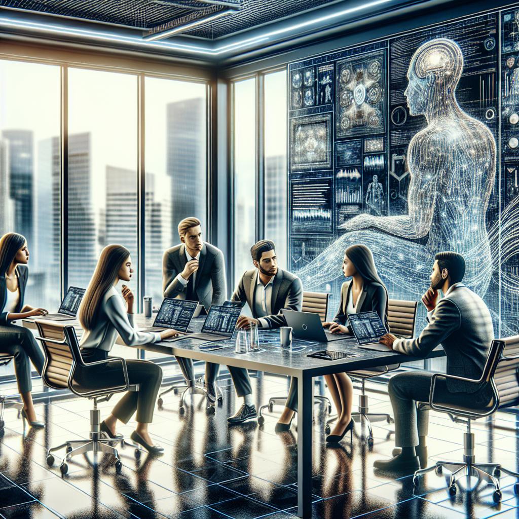 AI company team meeting