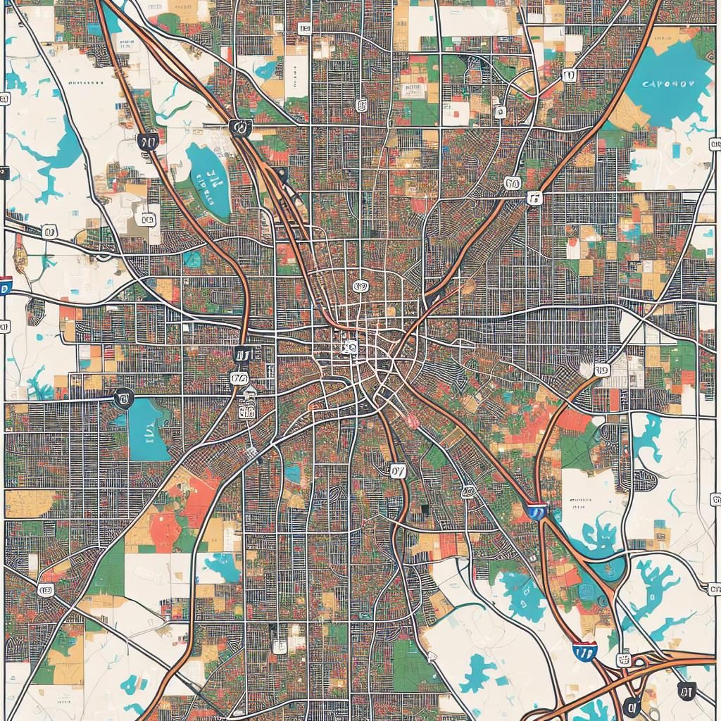 Greenville county road map.