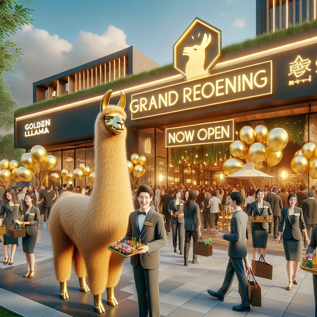 Golden llama restaurant reopening.