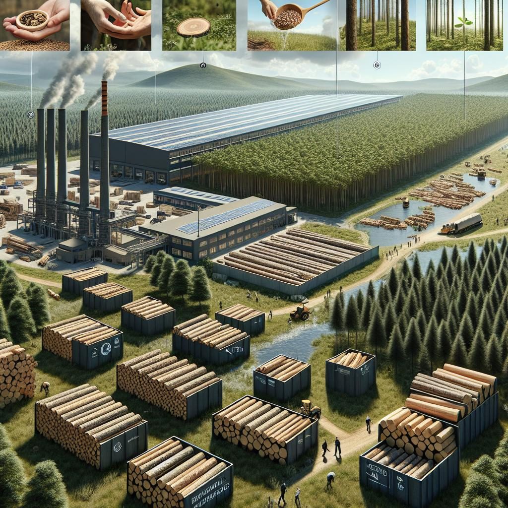 "Sustainable timber production facility"