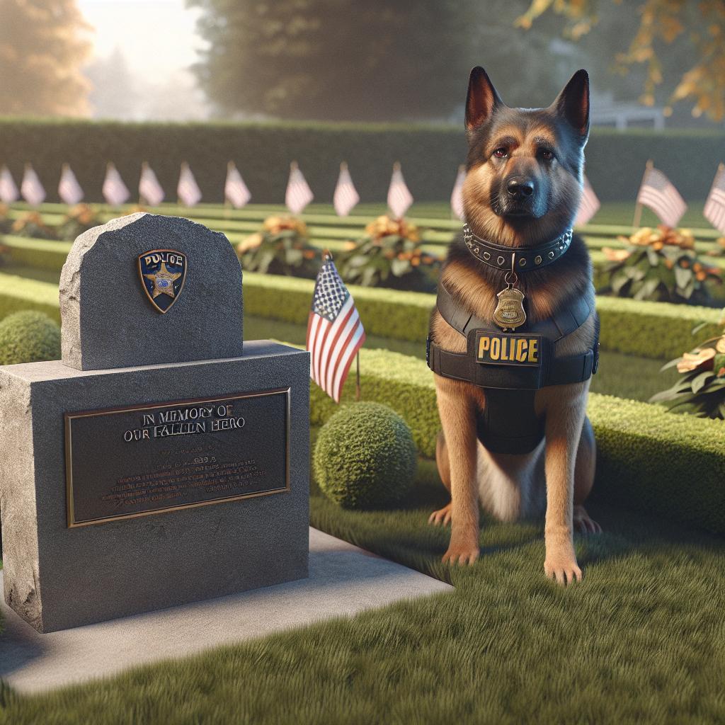 K-9 honoring fallen hero