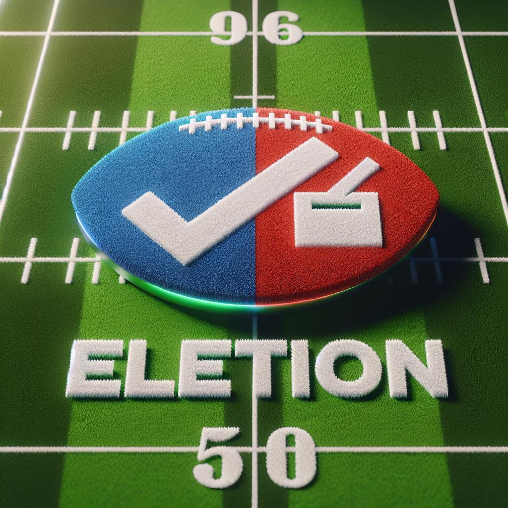Football field election logo