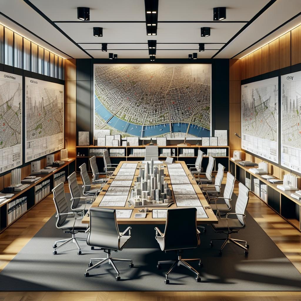 City planning meeting room.