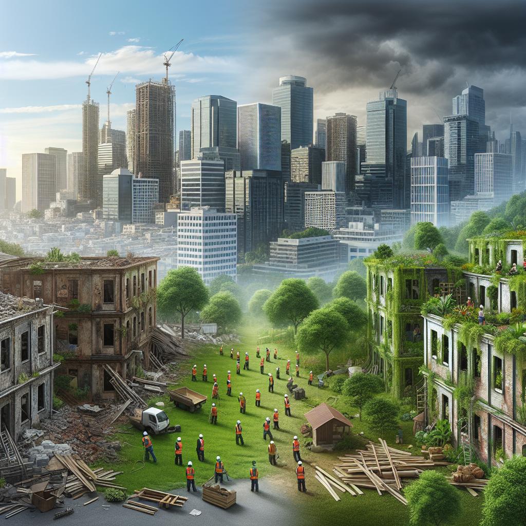 "Urban renewal illustration concept"