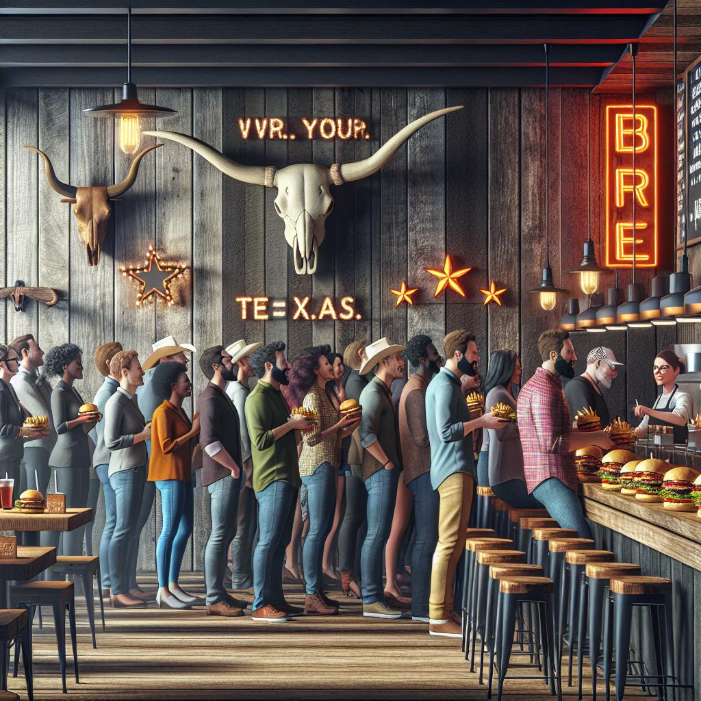 Texas-themed burger joint opening