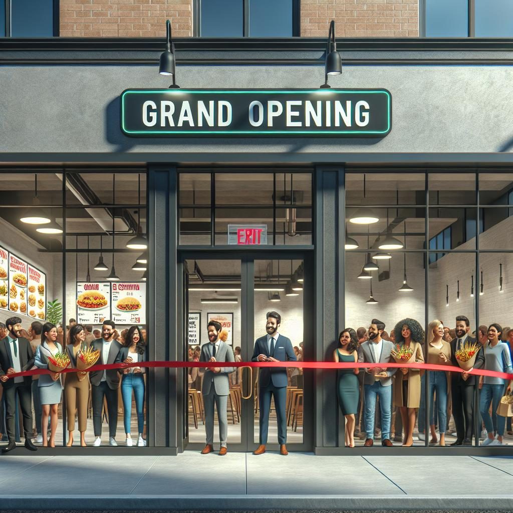 Chipotle store grand opening.