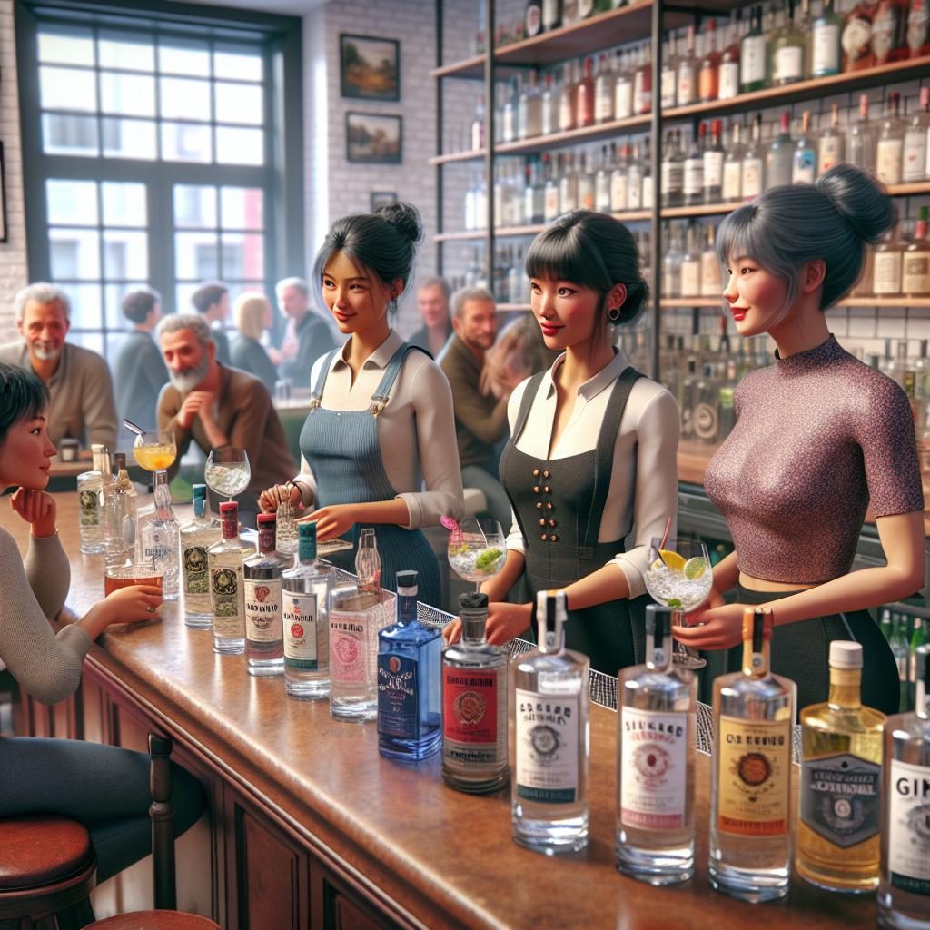 Women bartenders showcase local gin influencer.