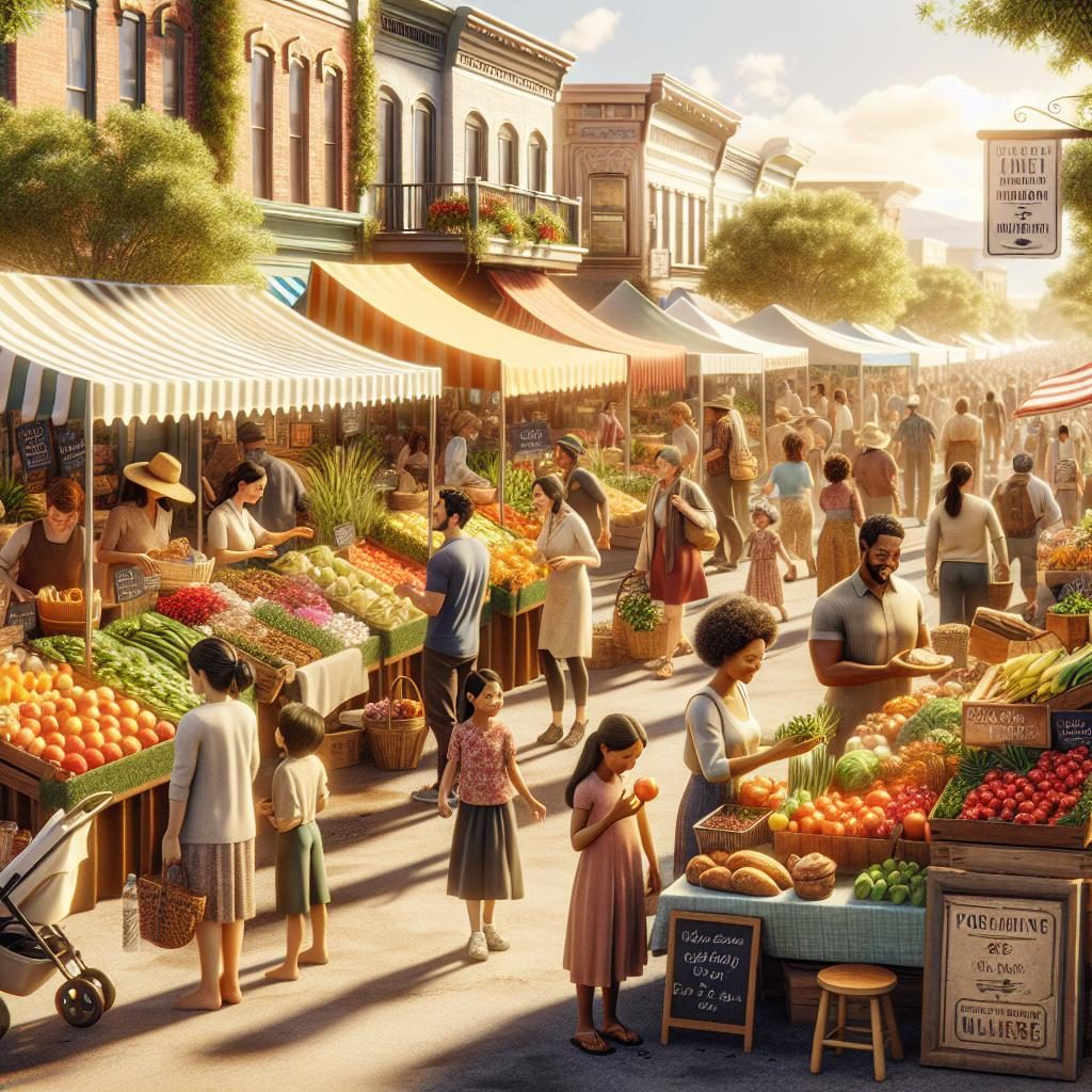 Main street farmers market.