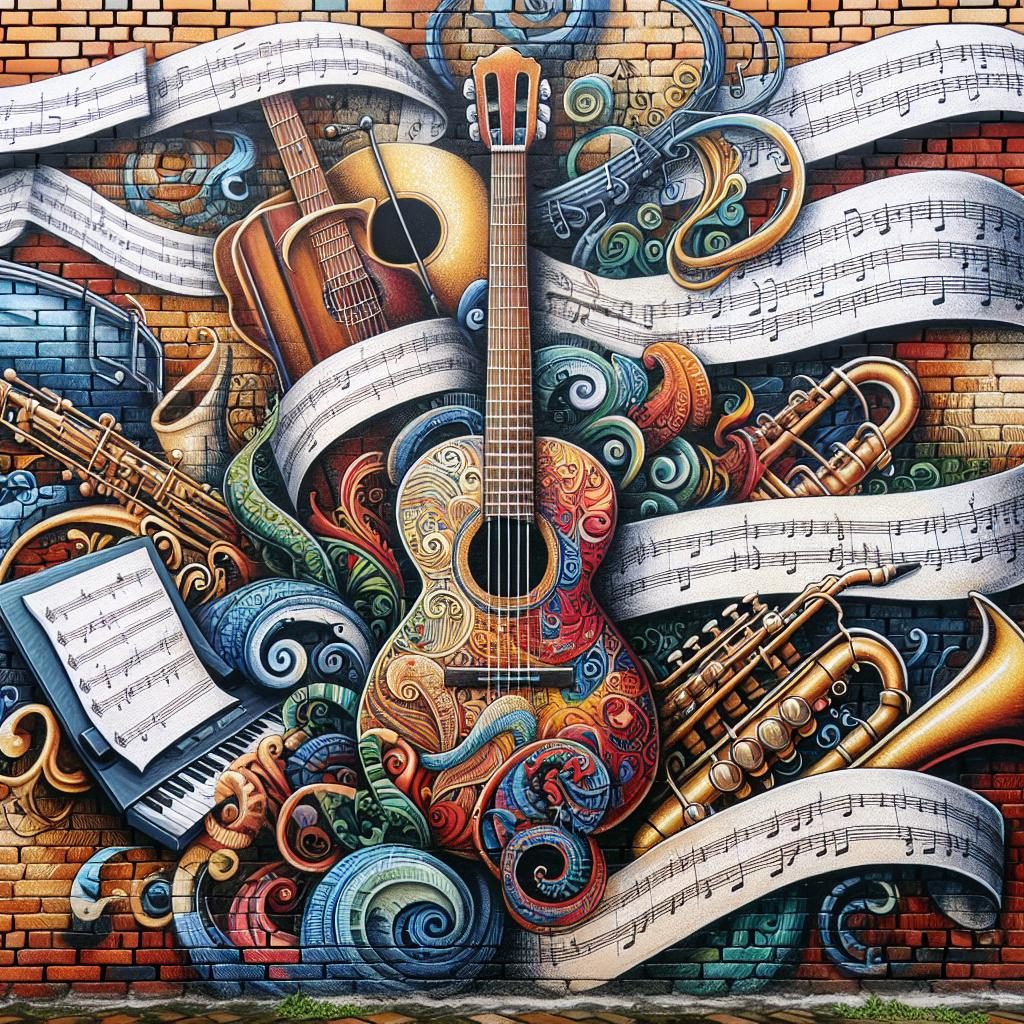 musical tribute mural concept