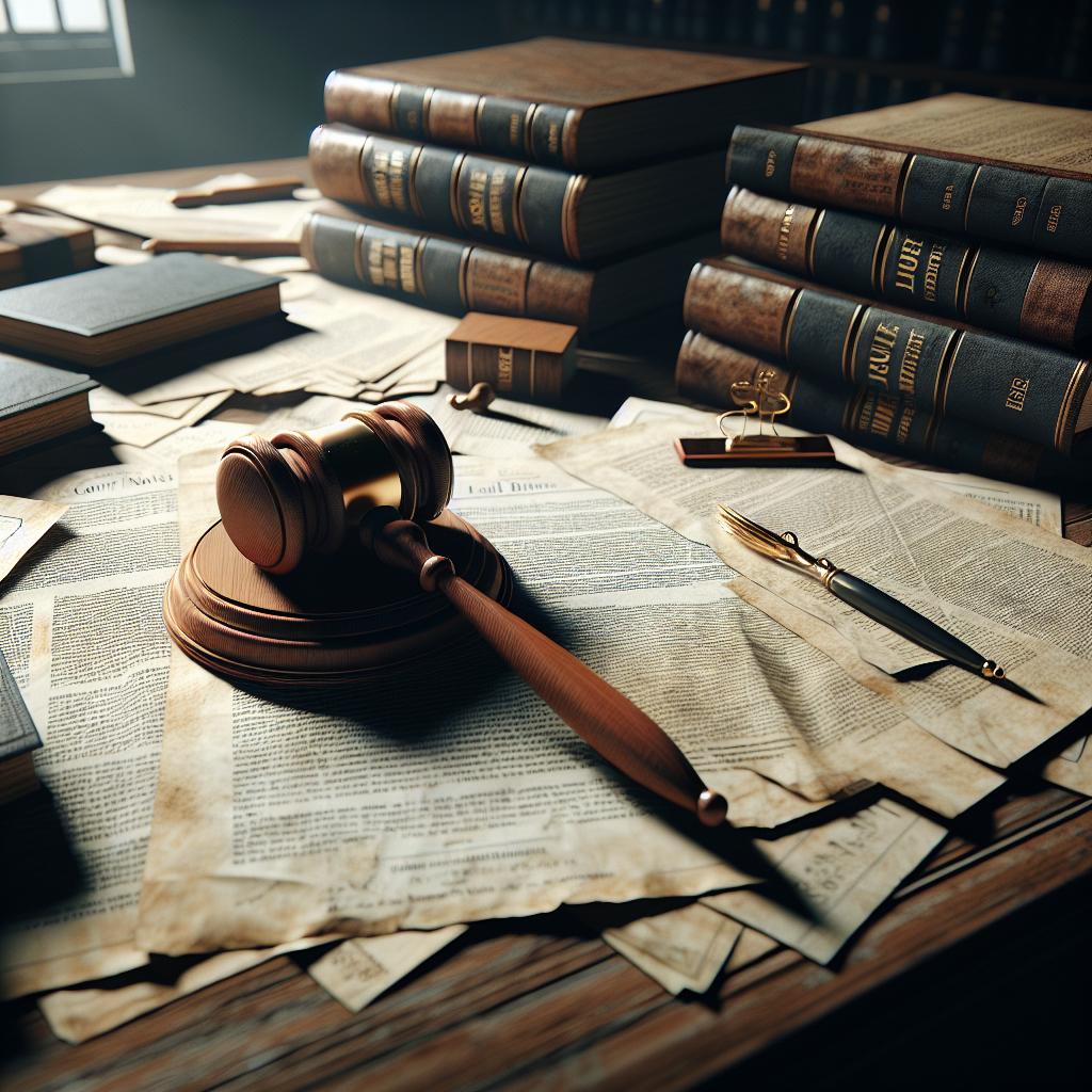 Legal Documents and Gavel