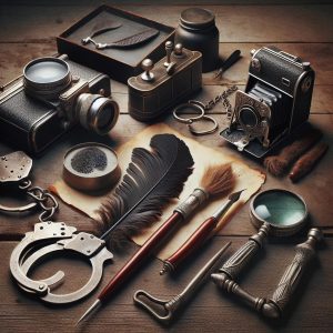 Vintage police investigation tools