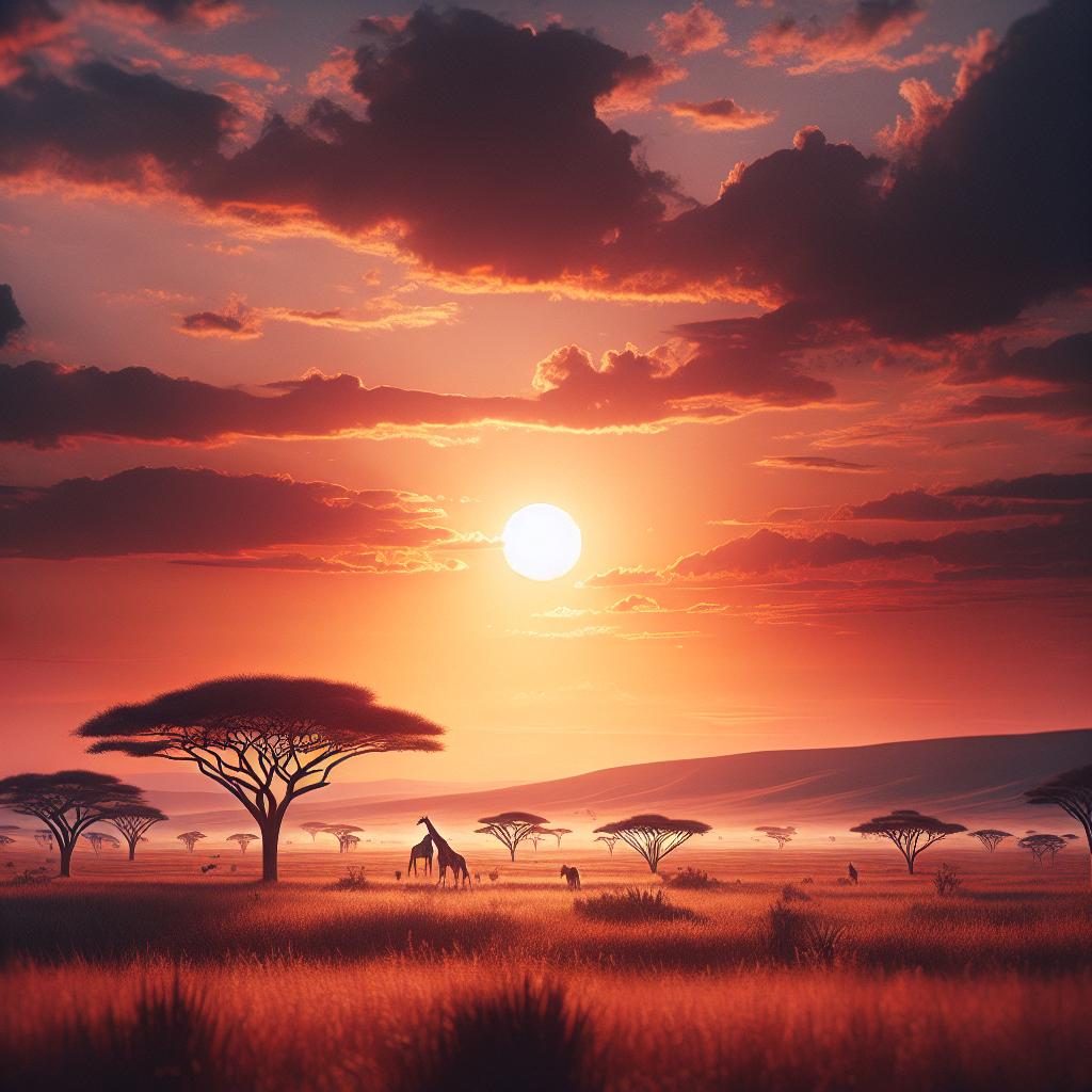 Savanna Sunset Spectacle