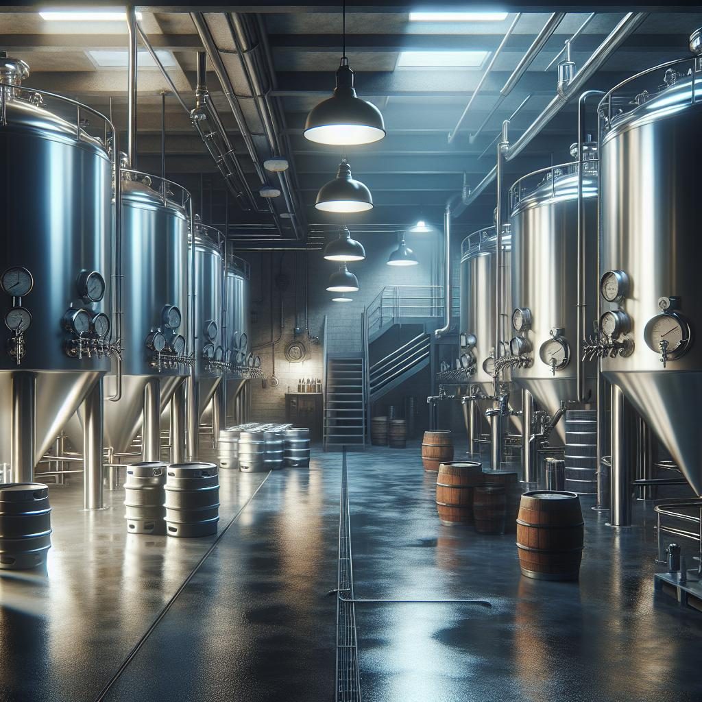 Empty brewery interior