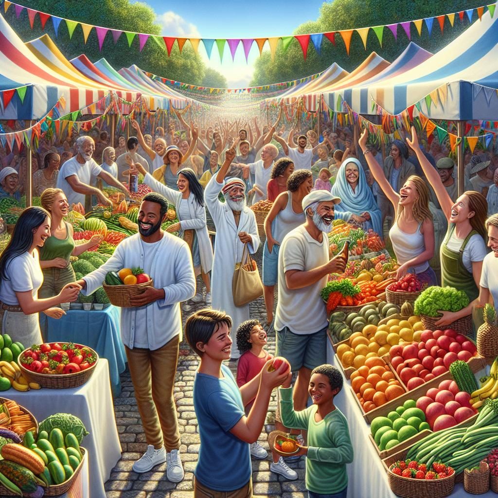 Vibrant Farmers Market Celebration