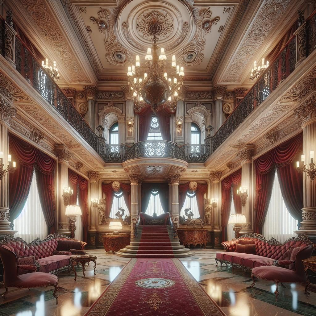 Opulent Mansion Interior