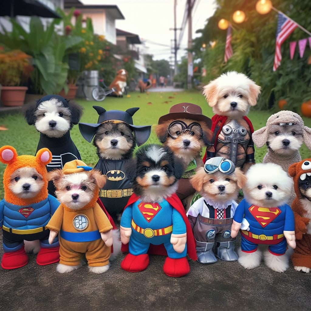 Pups in Costumes