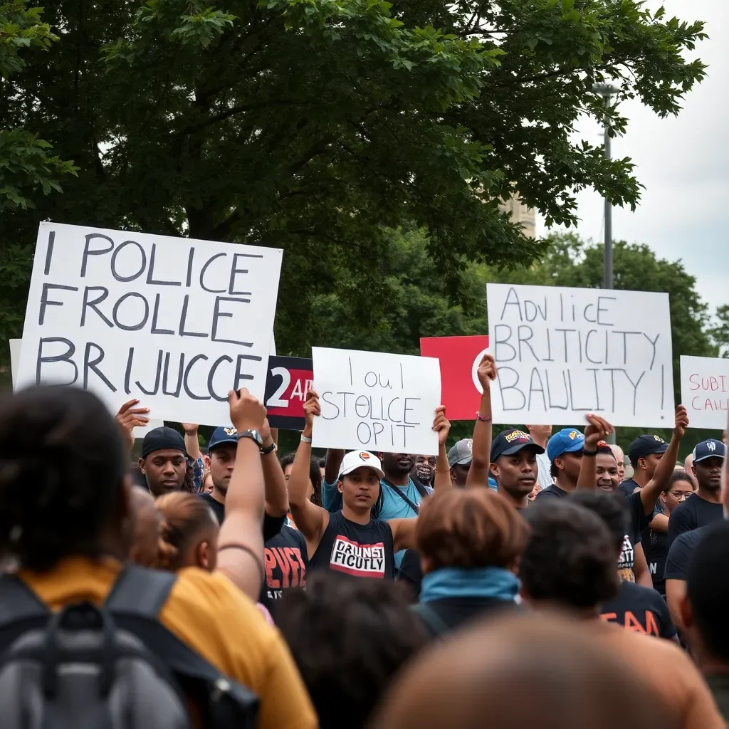 Greenville Activists Demand Accountability in Police Brutality Rally