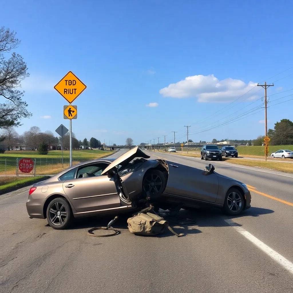 Road Closure After High-Speed Crash in Greenville Leaves Occupants Ejected but Unharmed