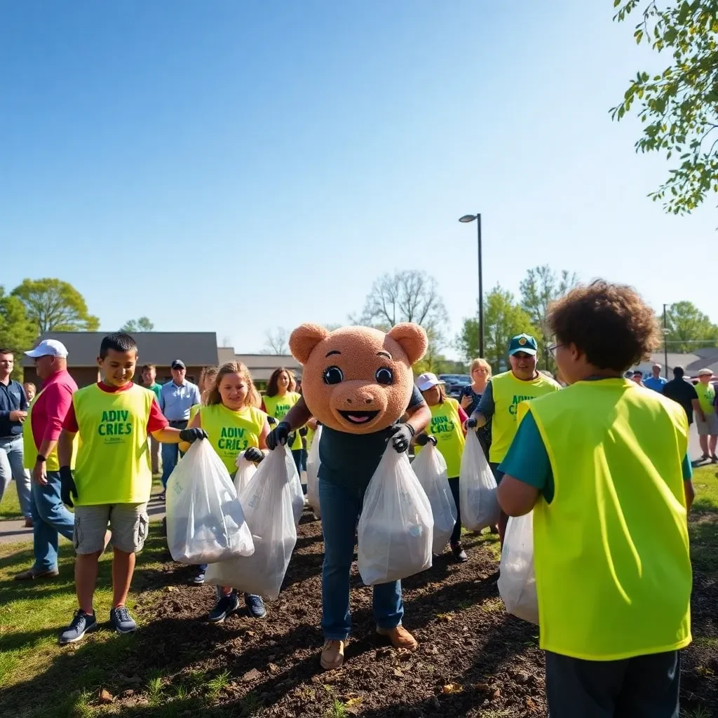 Greenville Shines Bright with Community Spirit during Baby HOG Day Cleanup