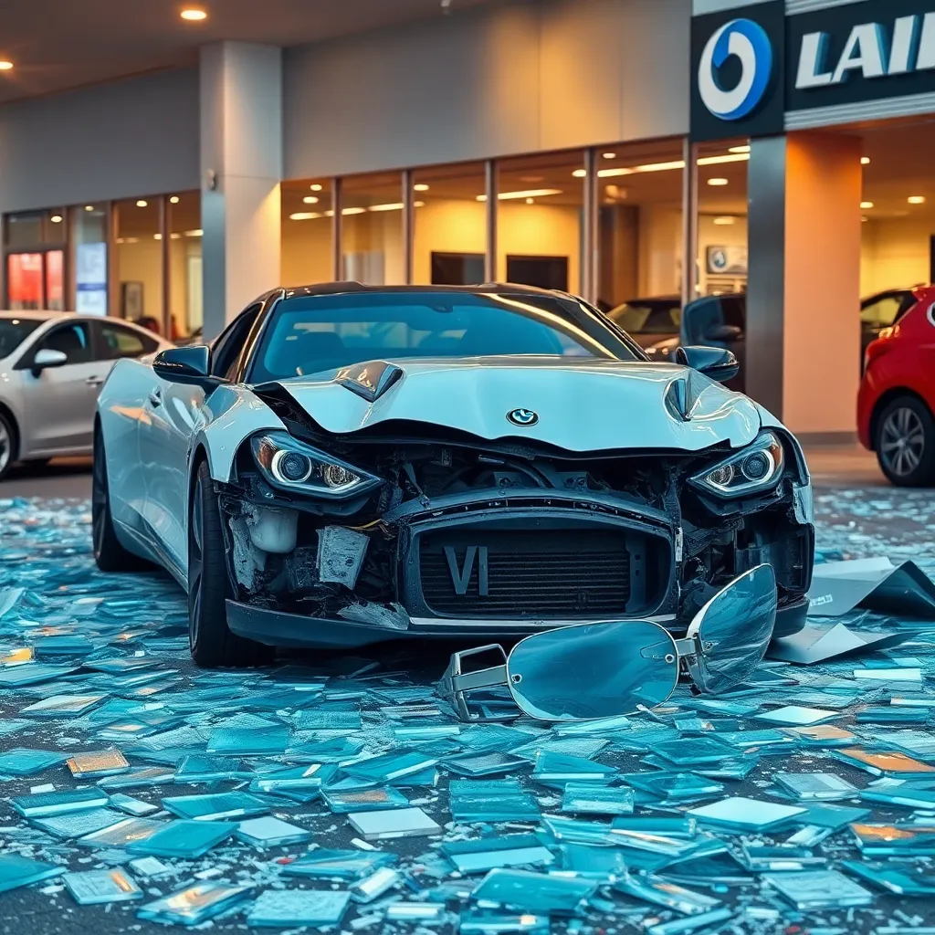 Greer Tragedy as Sports Car Crashes into Auto Dealership