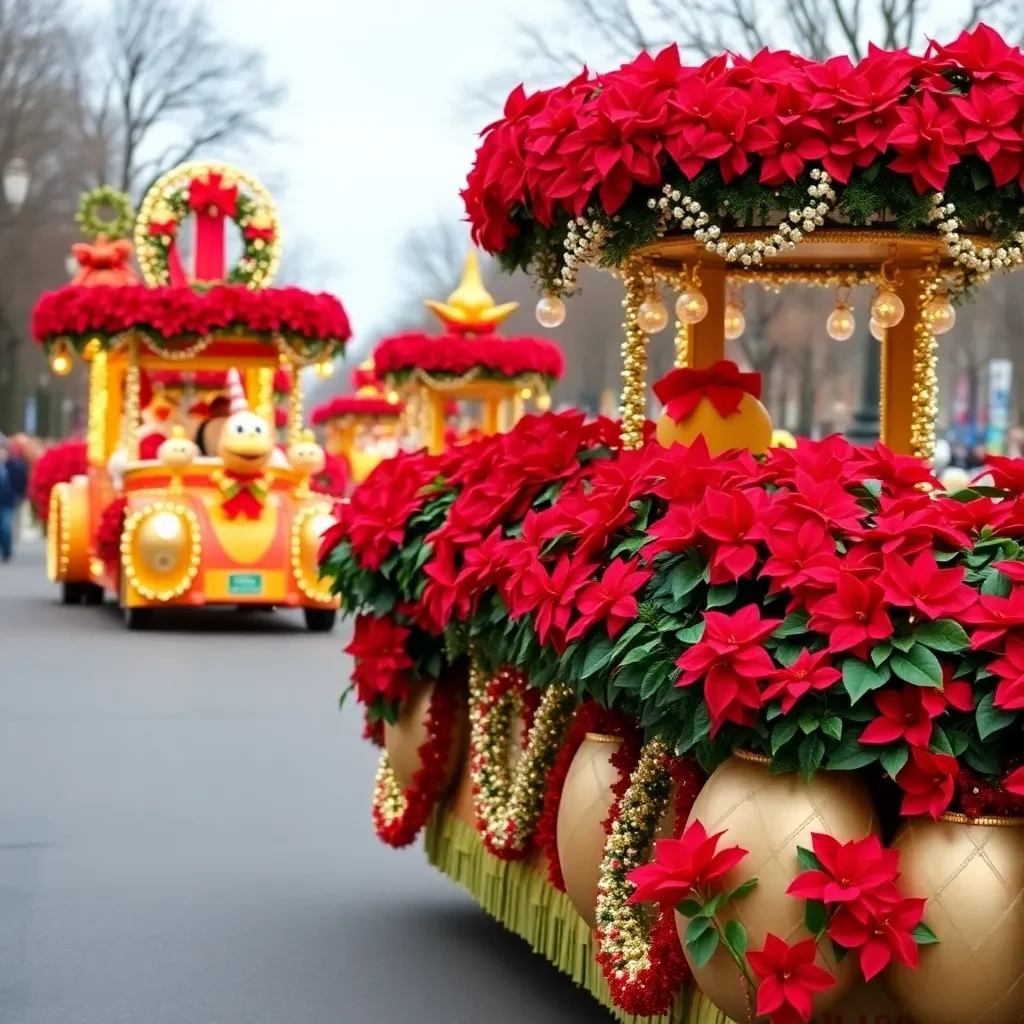 Greenville Celebrates the Holiday Season with a Spectacular 2024 Poinsettia Christmas Parade