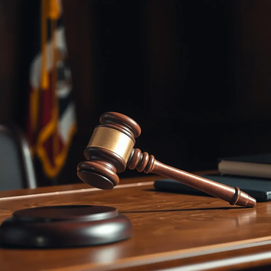 A broken gavel on a government desk.