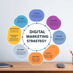 Visual representation of various digital marketing strategy frameworks