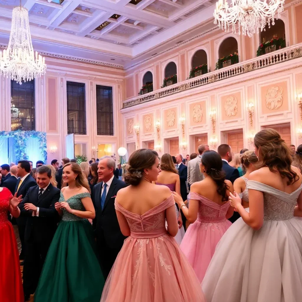 Guests attending the annual Winter Ball in Greenville