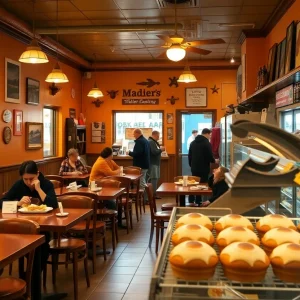 Customers enjoying meals at Clayton's Deli