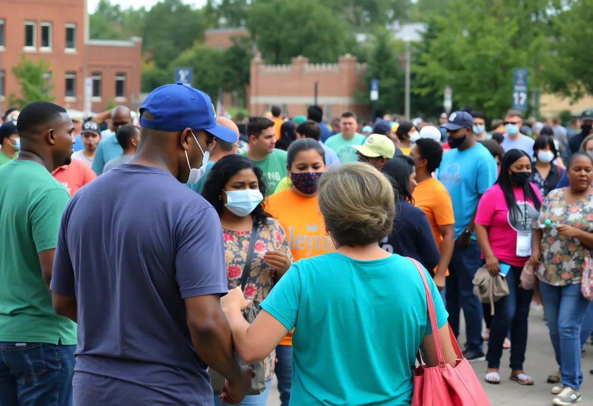 Community members gathered in Greenville, S.C. for safety awareness.