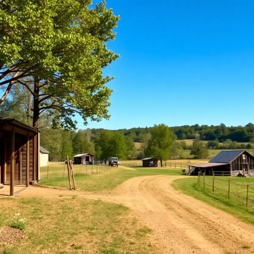 Scenic view of Greenville County's Dark Corner, showcasing its historical landscape.