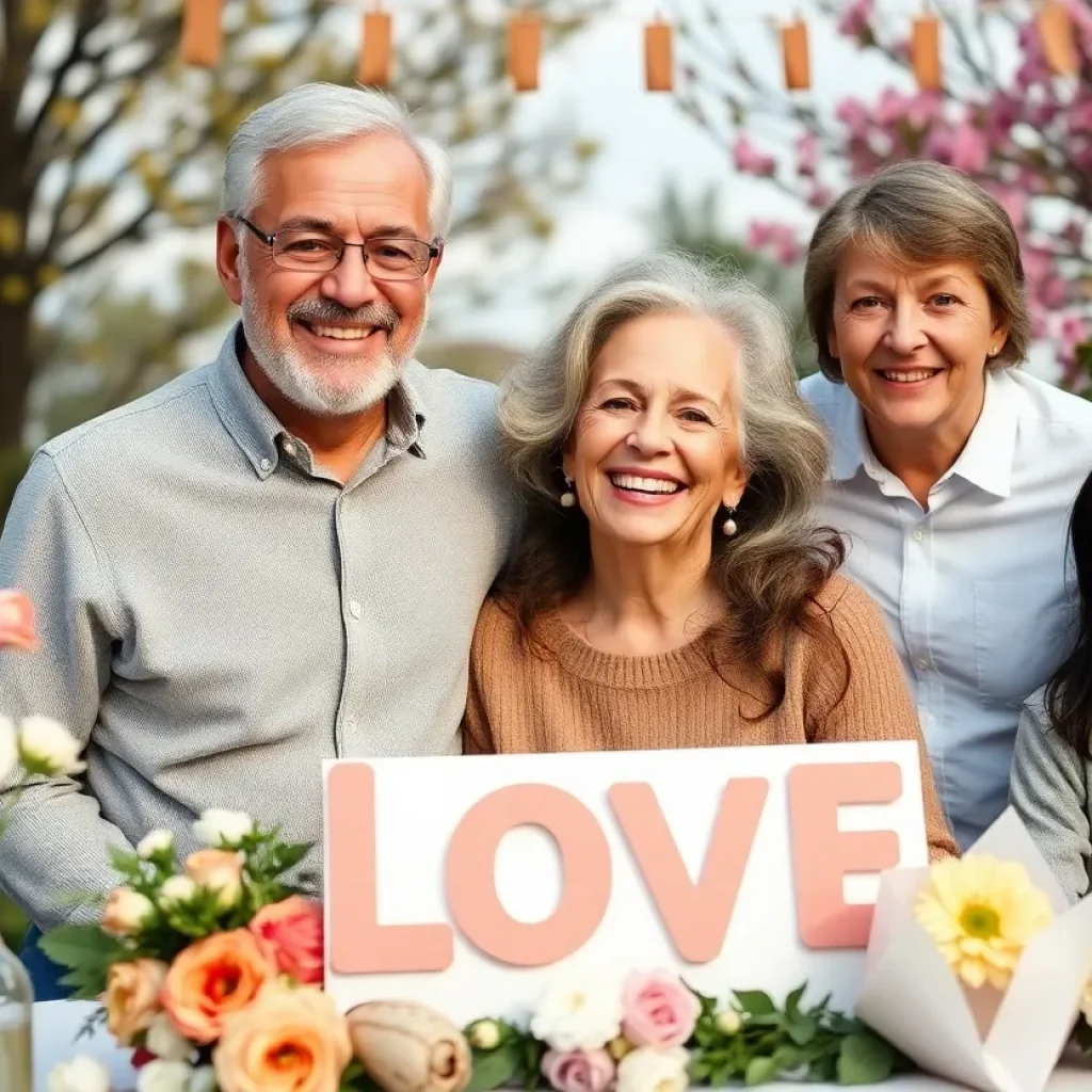 Couple celebrating 80 years of marriage surrounded by family