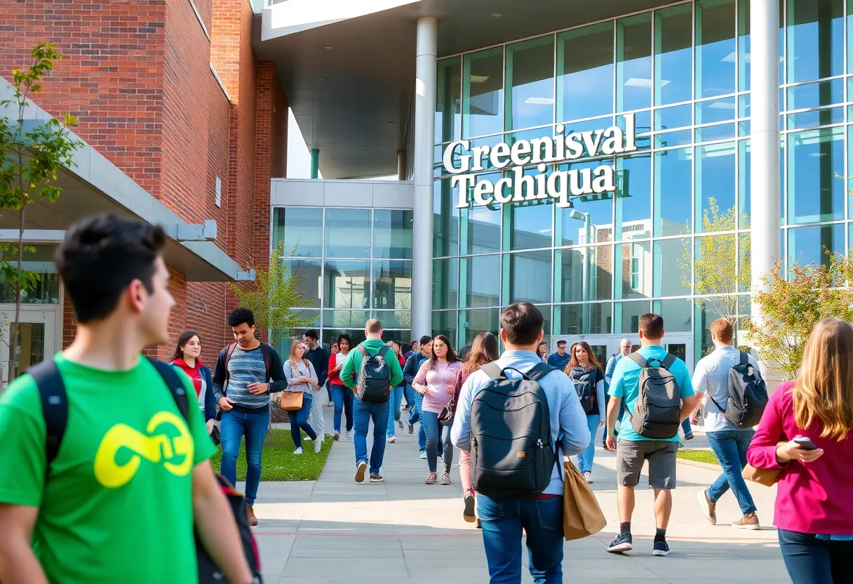 Students at Greenville Technical College engaged in learning and collaboration.