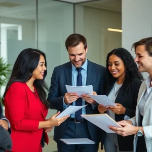 Greenwood Capital financial team collaborating in the office