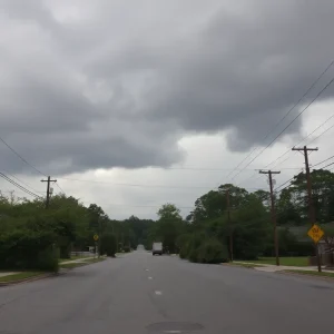 Storm damage in Greenville due to Tropical Storm Helene