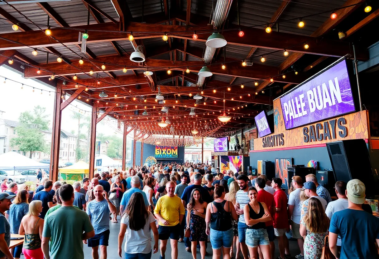 A vibrant entertainment venue featuring live music and art in Upstate South Carolina