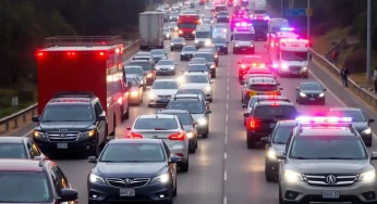 Traffic Chaos in Greenville: Bomb Threat Causes Major I-85 Shutdown