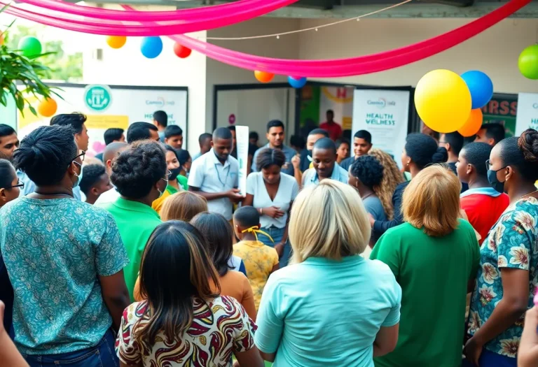 Community celebration for health and wellness in Greenville.