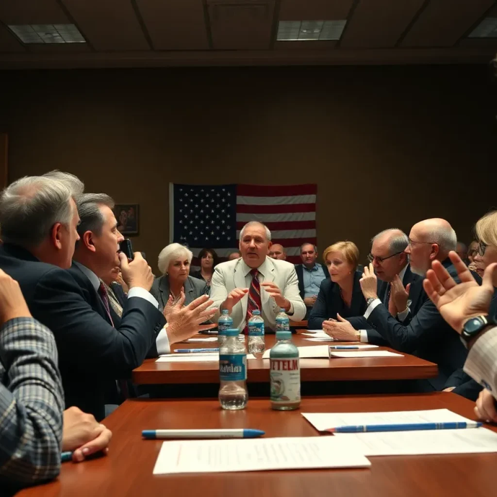 Tense political meeting in Greenville Republican Party