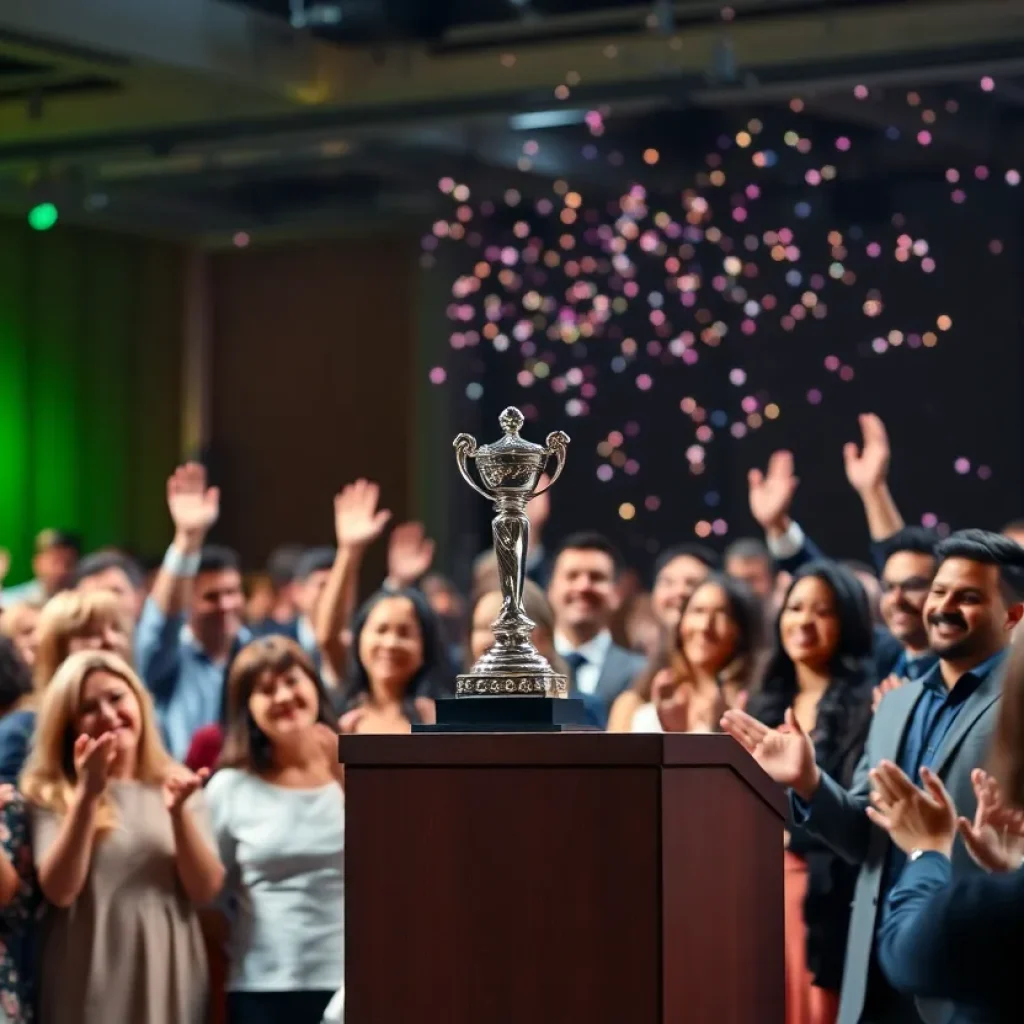 Celebration at the Order of the Palmetto award ceremony in Greenville