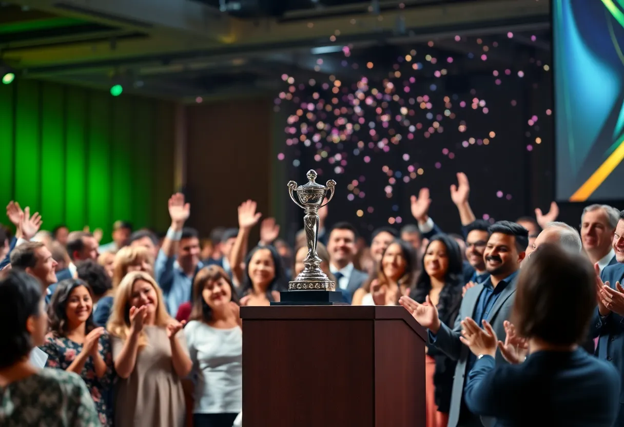 Celebration at the Order of the Palmetto award ceremony in Greenville