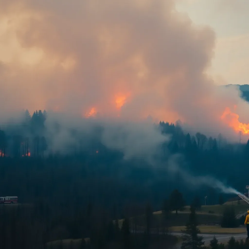 Carolina Wildfires Scene