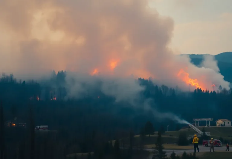 Carolina Wildfires Scene